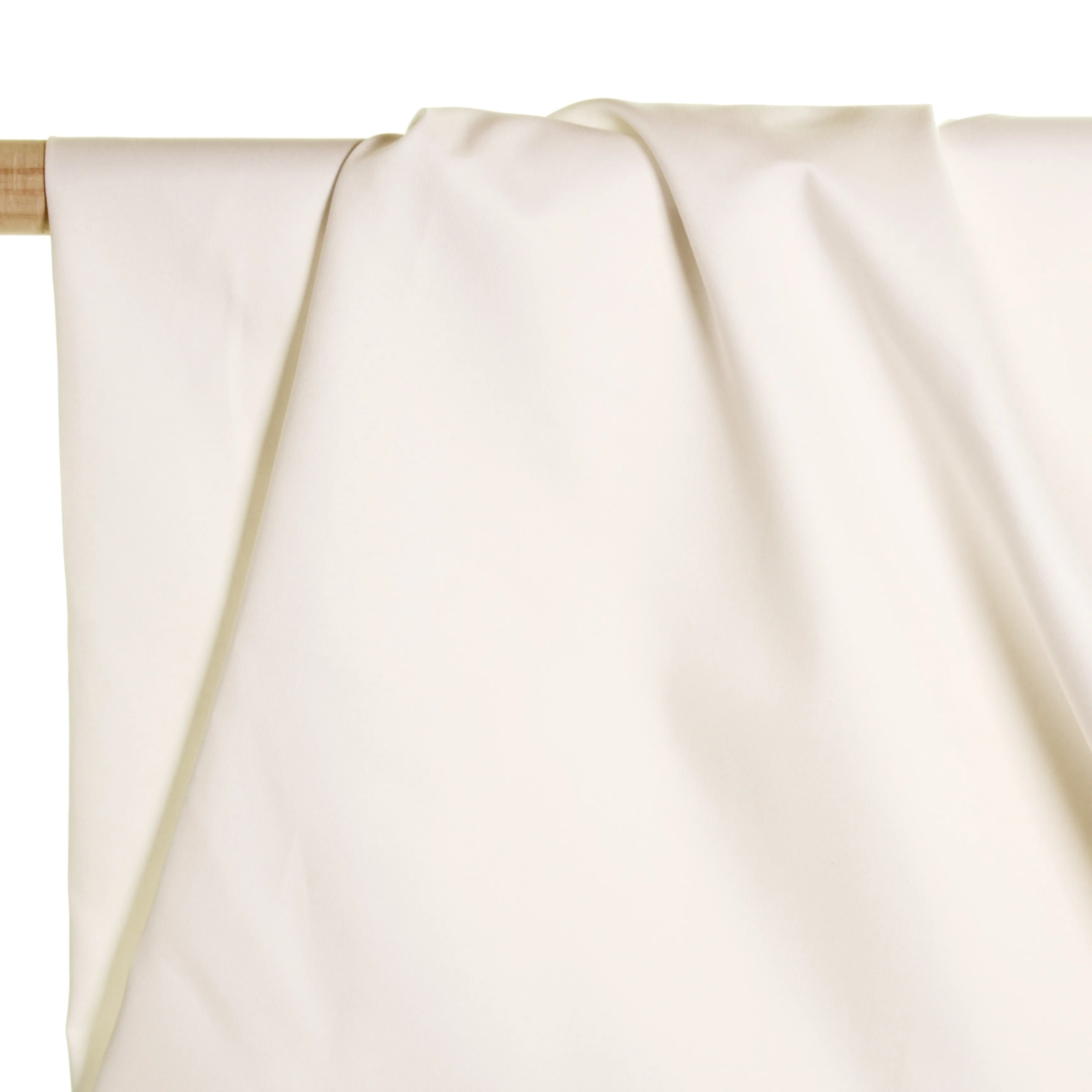 Organische katoen twill effen gebroken wit - Atelier Jupe